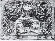 unknow artist, Laurel tree device of Lucrezia Gonzaga from Battista pittoni